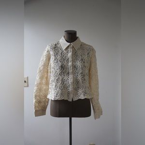 Zara Lace Crop Shirt